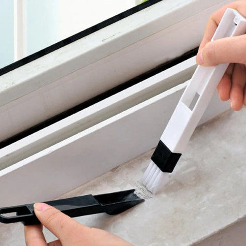 NESTEASE 2-in-1 Narrow Gap Cleaning Brush with Mini Dustpan