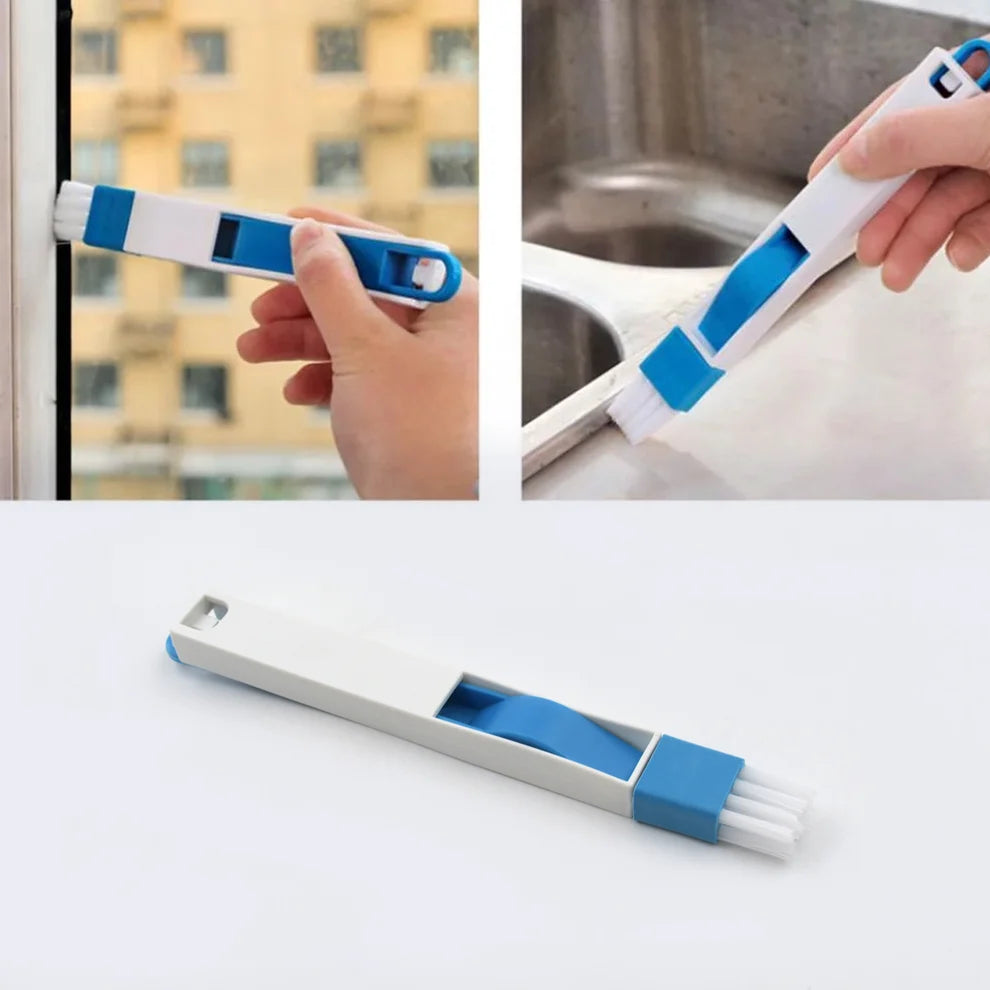 NESTEASE 2-in-1 Narrow Gap Cleaning Brush with Mini Dustpan