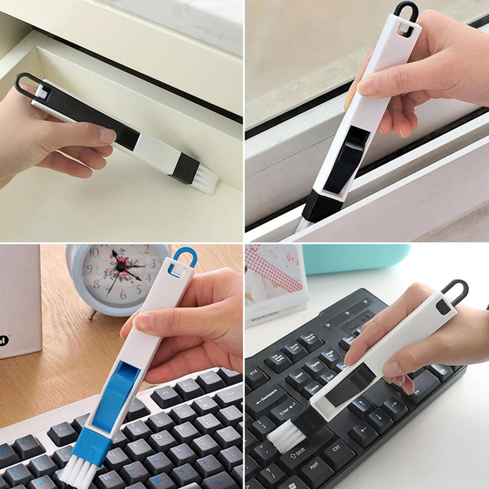 NESTEASE 2-in-1 Narrow Gap Cleaning Brush with Mini Dustpan