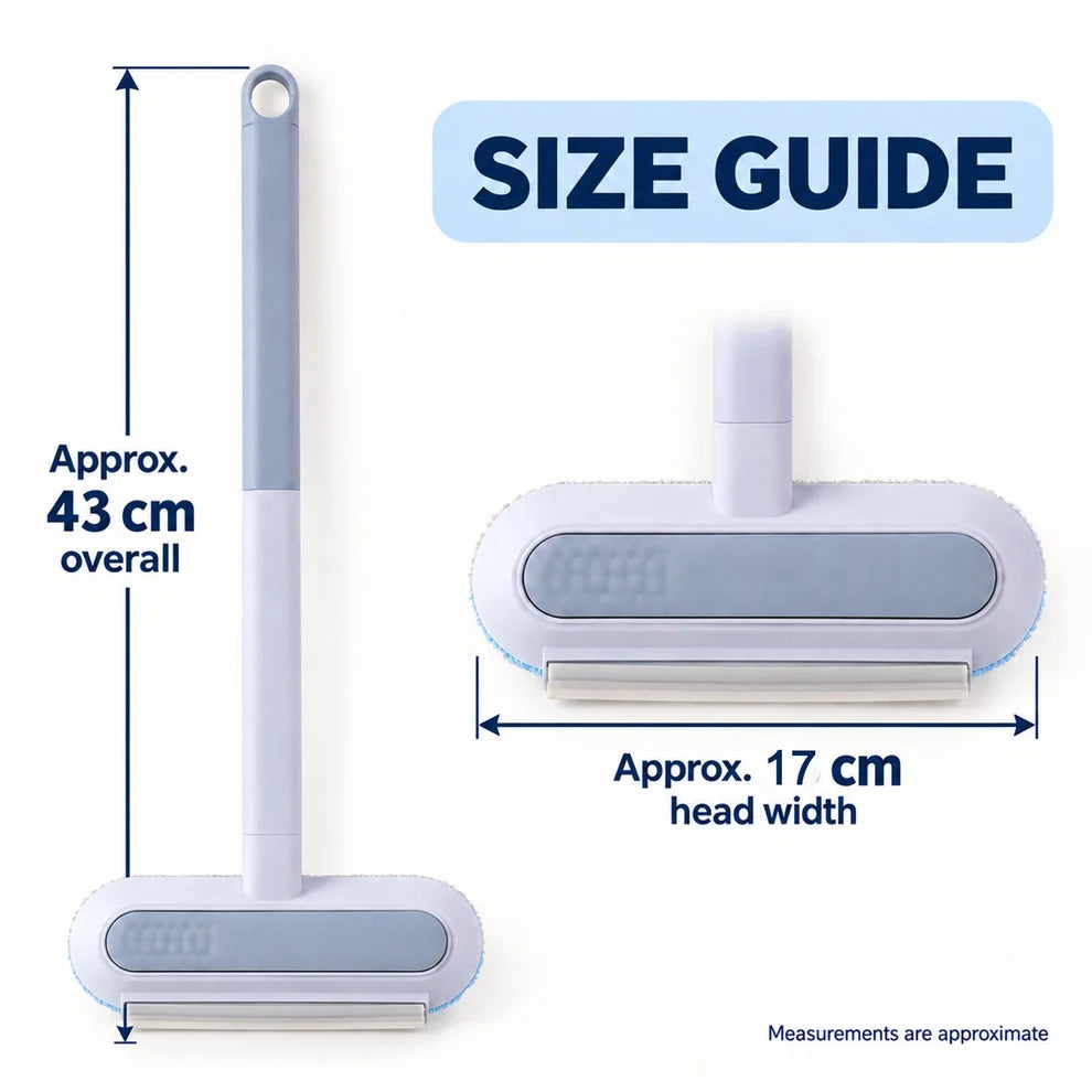 NESTEASE Multifunctional Window Cleaning Brush with Wiper