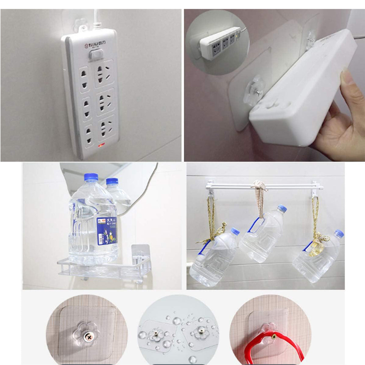 NESTEASE Self-Adhesive Wall Hooks – 4 Piece Set