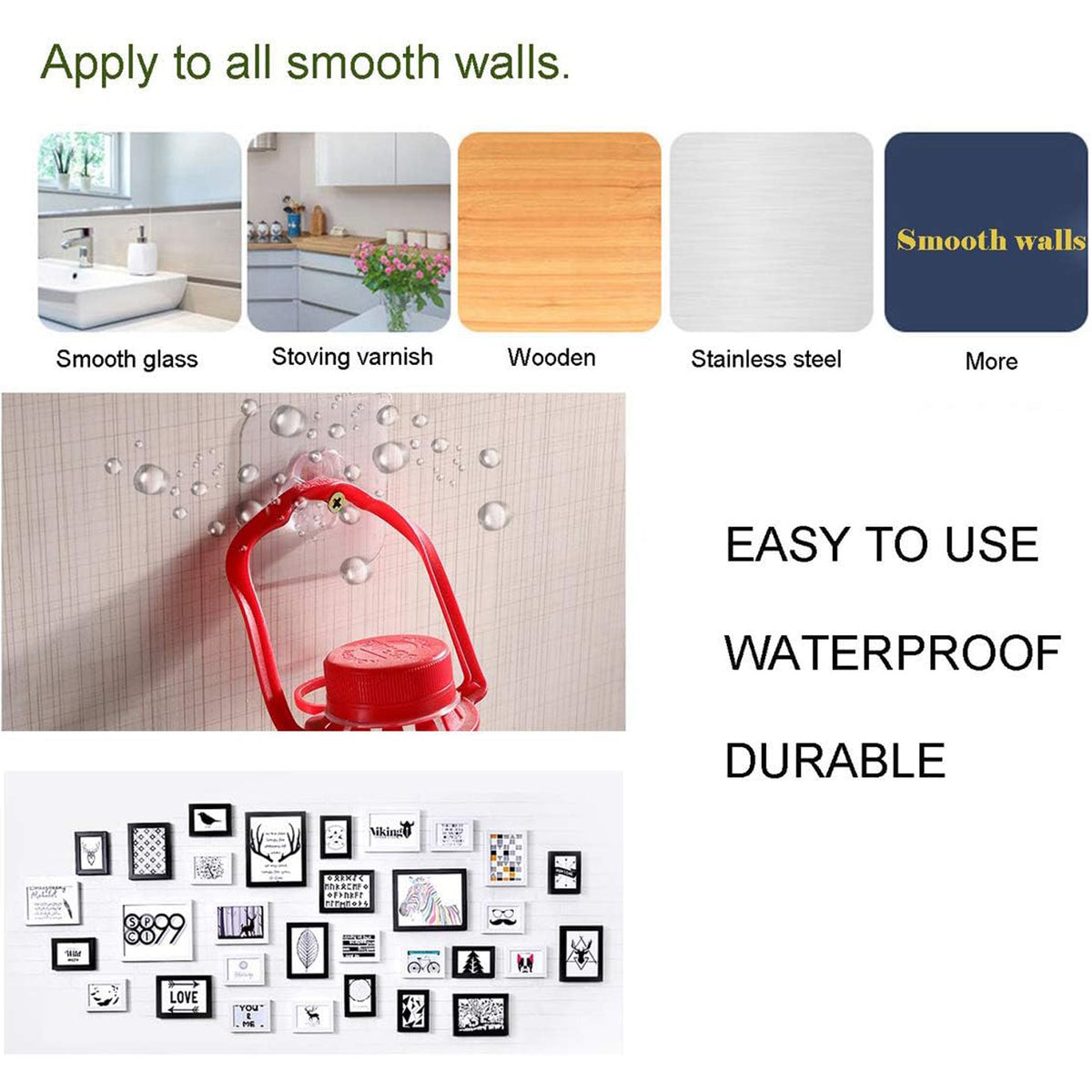 NESTEASE Self-Adhesive Wall Hooks – 4 Piece Set
